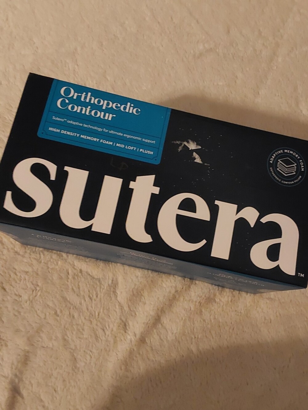 🌺 NIB Sutera Orthopedic Contour Pillow & Case